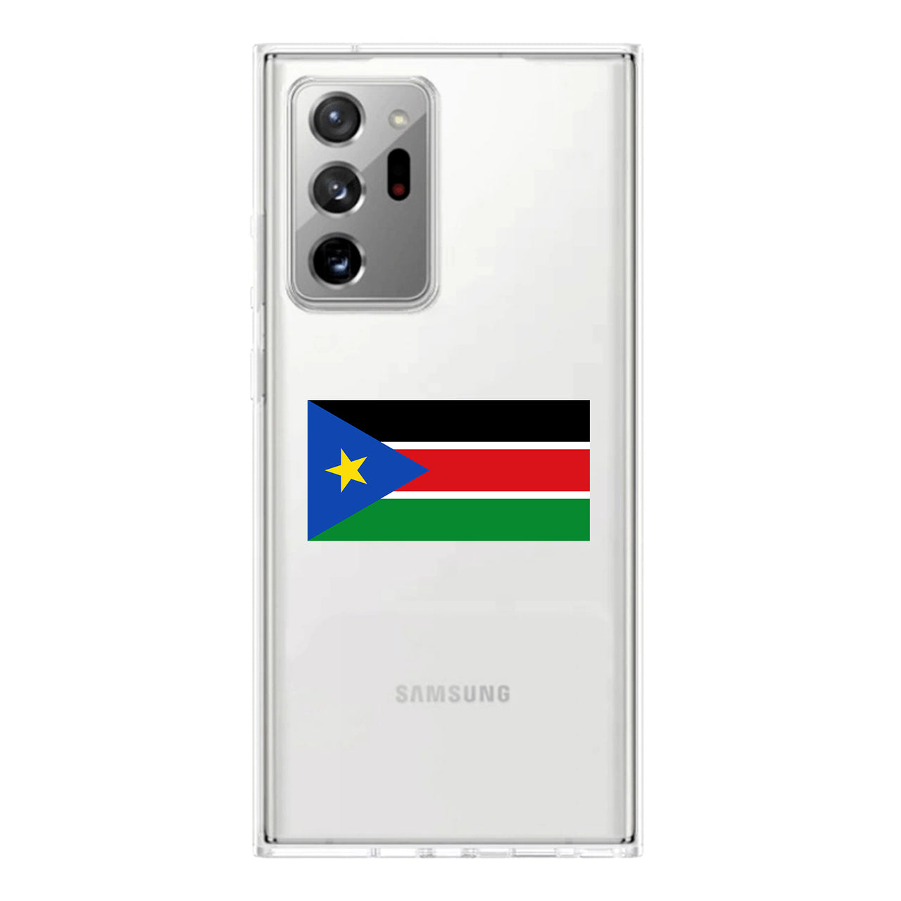South Sudan Designed Transparent Silicone Samsung S & Note Cases
