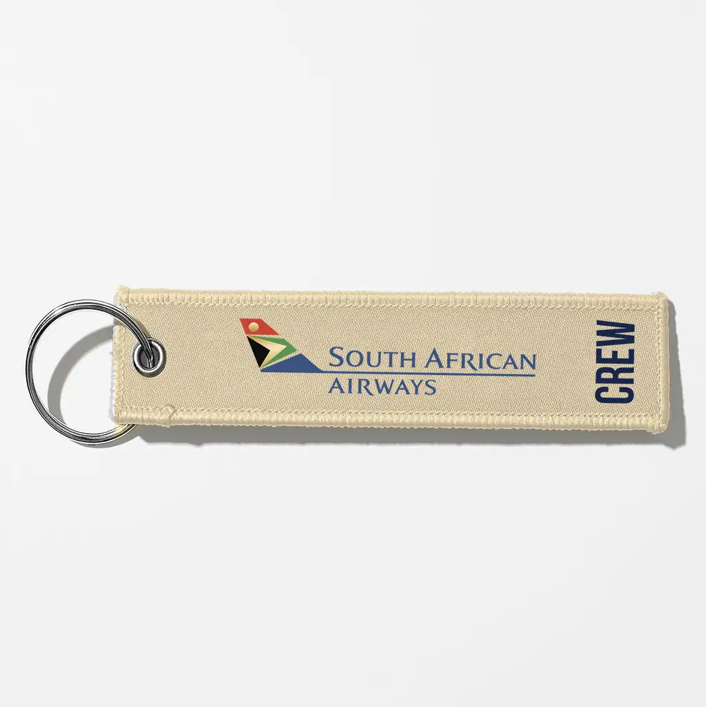 South African Airways Crew & Staff Tag Key Chains - Beige - Crew