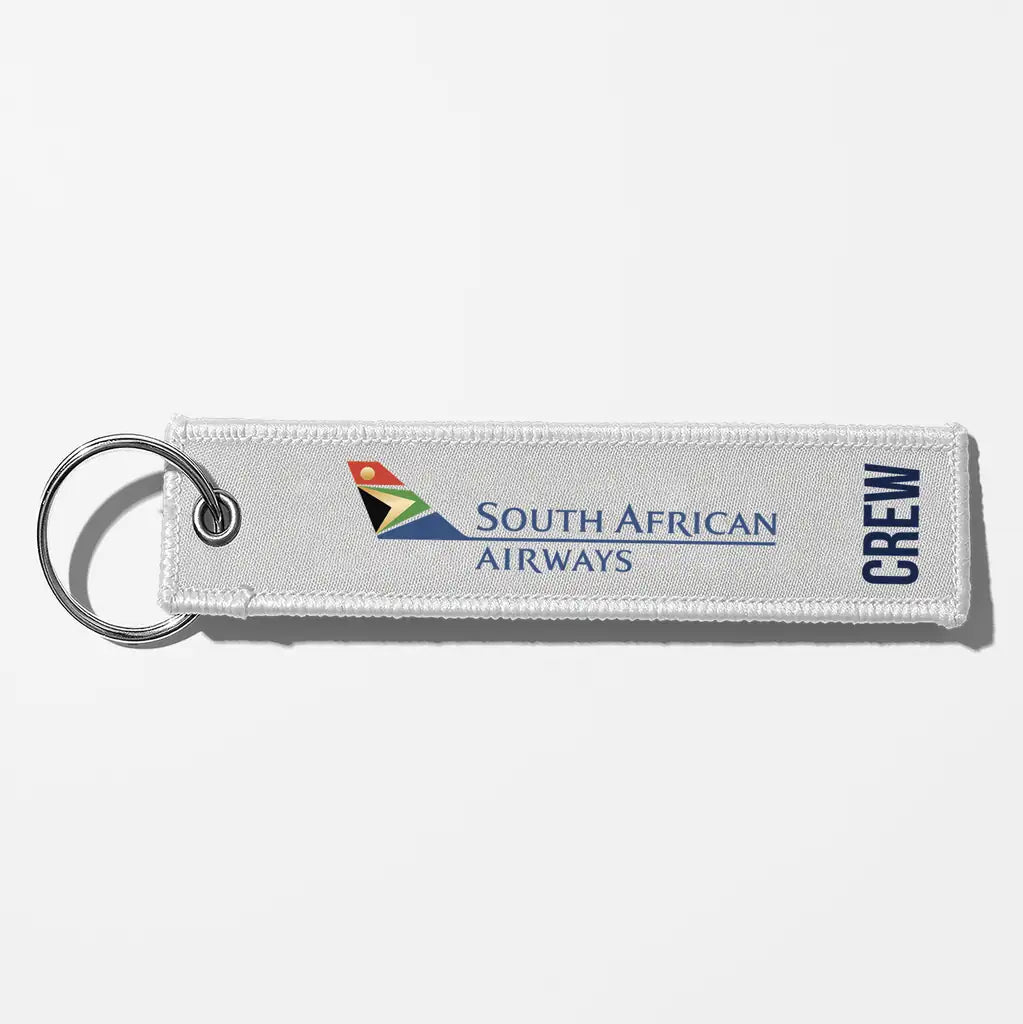 South African Airways Crew & Staff Tag Key Chains - White - Crew