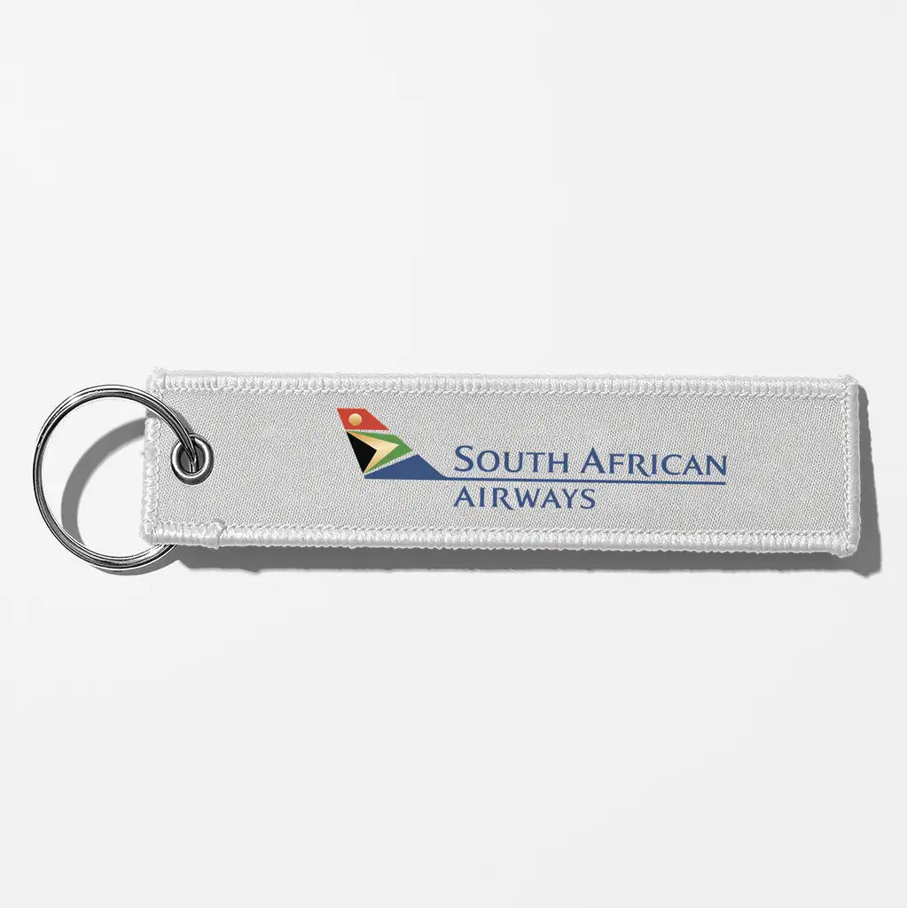 South African Airways Crew & Staff Tag Key Chains - White
