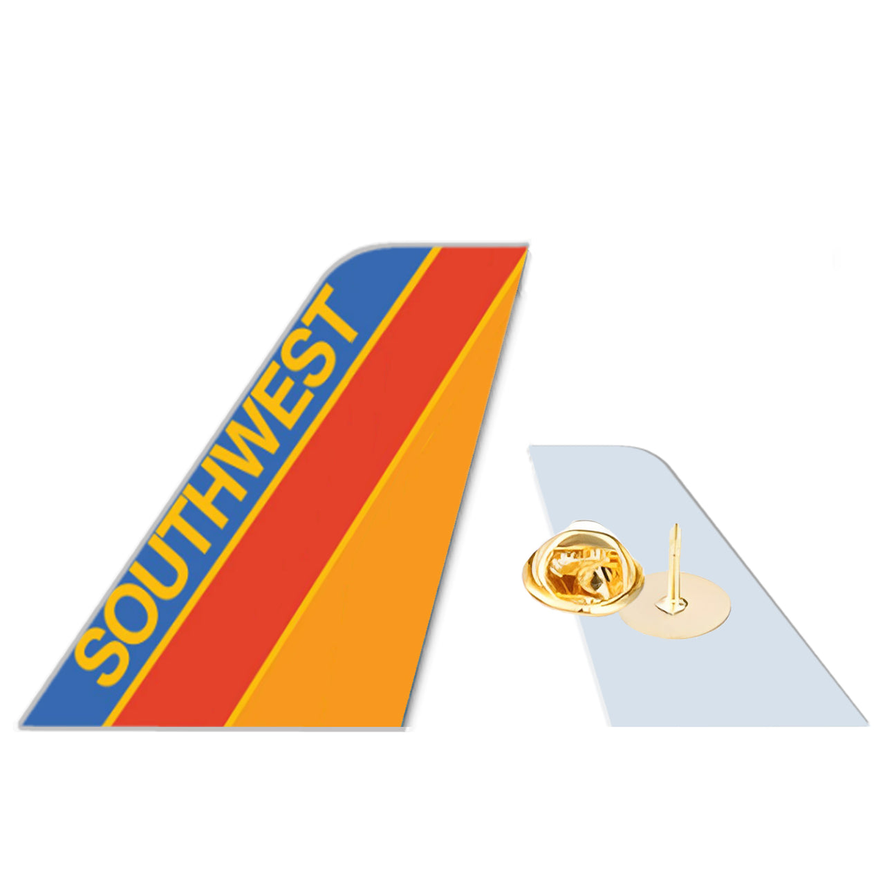 Southwest Airline Designed Tail Shape Badges & Pins