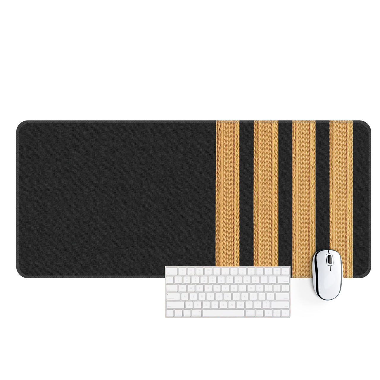 Special Pilot Epaulettes 4 Lines Designed Desk Mats