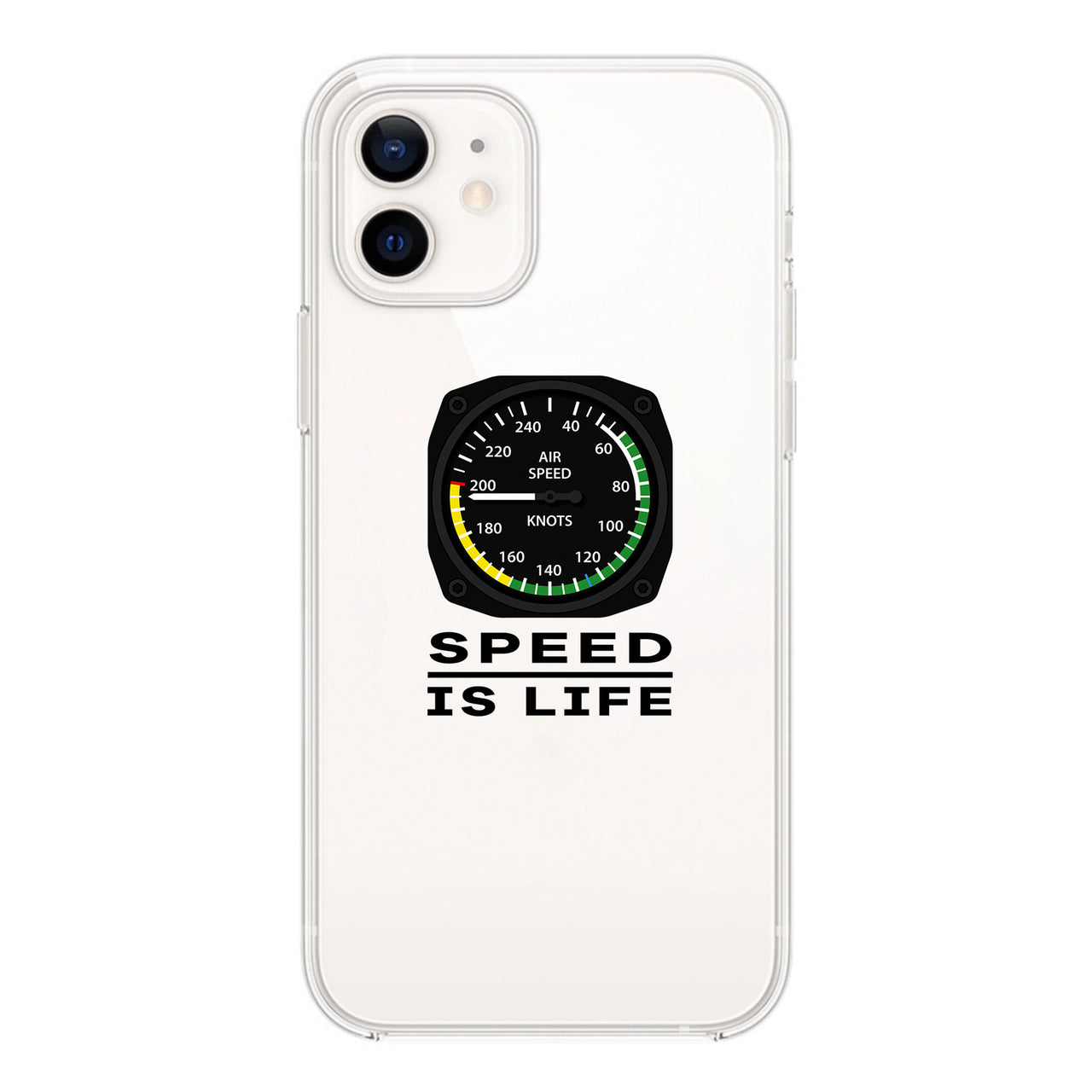 Speed Is Life Designed Transparent Silicone iPhone Cases