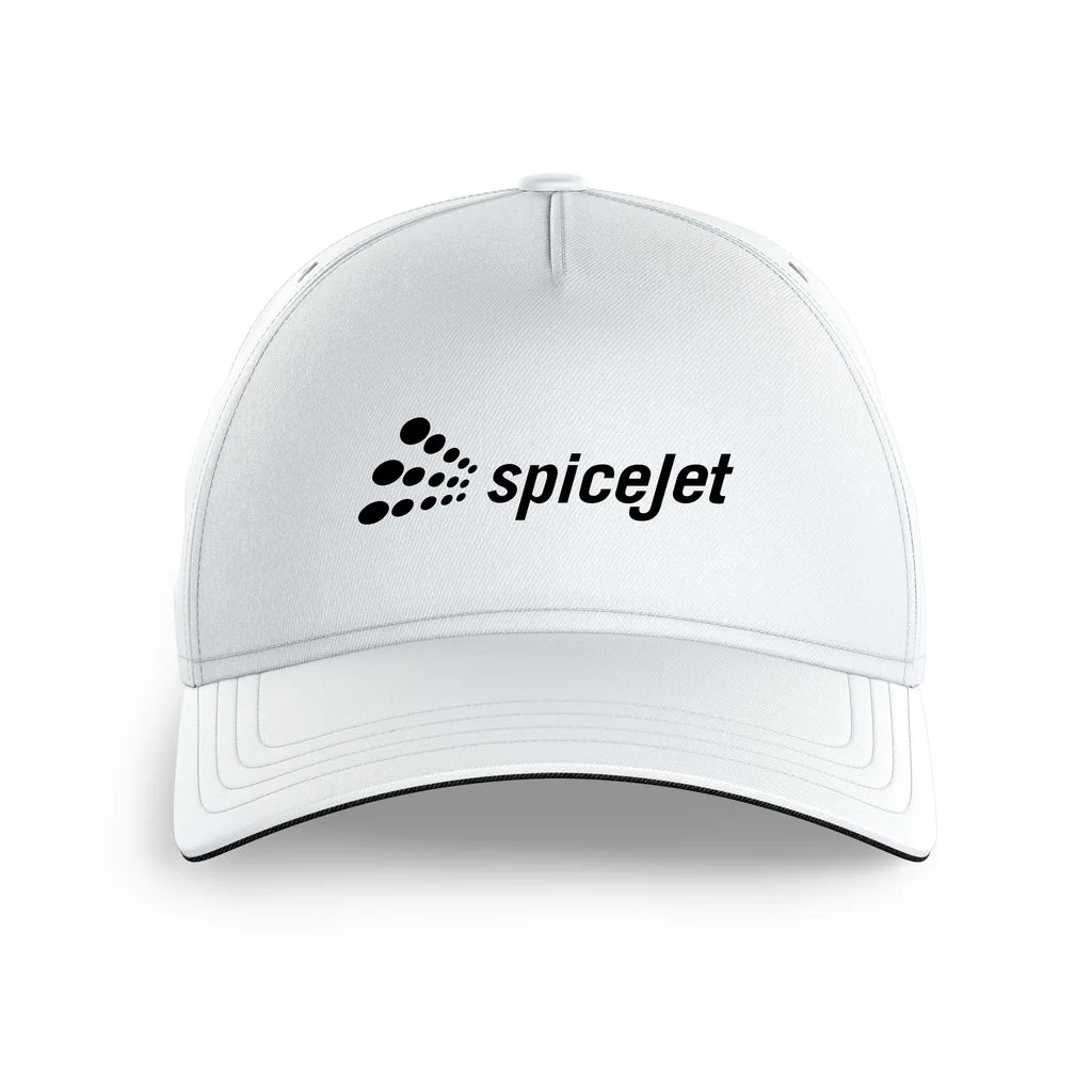 SpiceJet printed hat - white