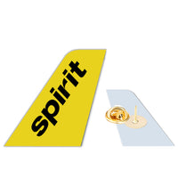 Thumbnail for Spirit Airlines Designed Tail Shape Badges & Pins
