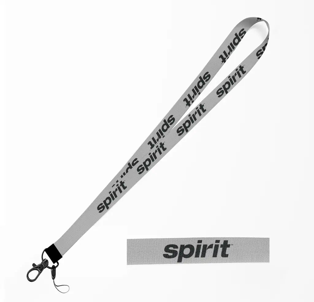 Spirit Airlines lanyard - light gray