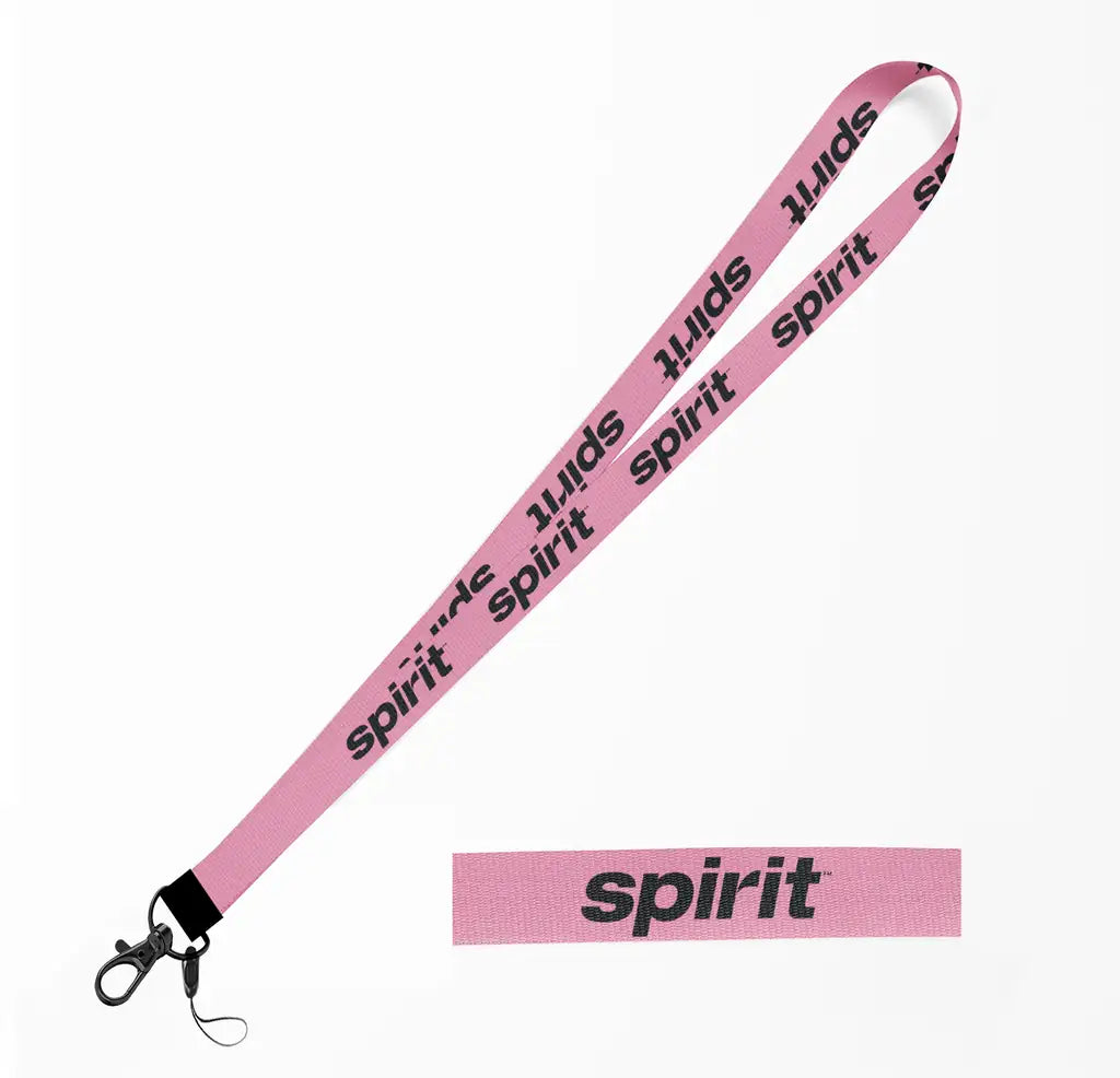 Spirit Airlines lanyard - pink