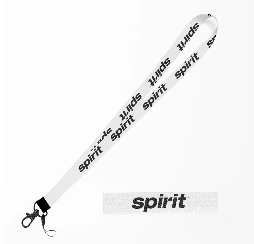 Spirit Airlines lanyard - white
