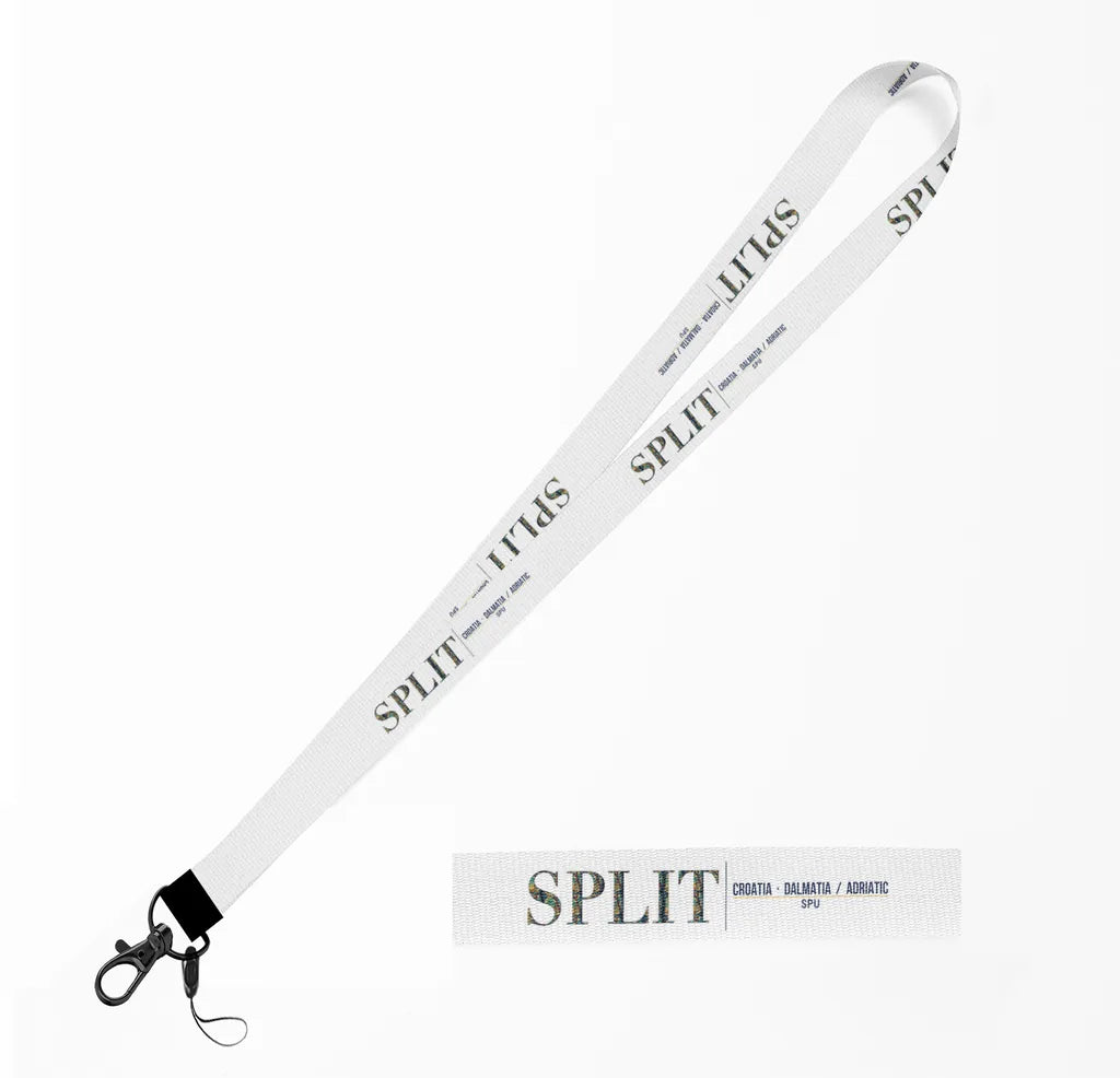 Split City Series lanyard - white