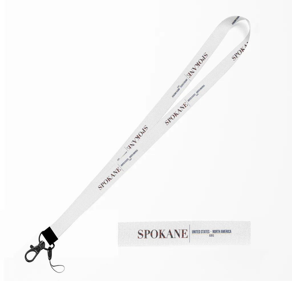 Spokane City Series lanyard - white