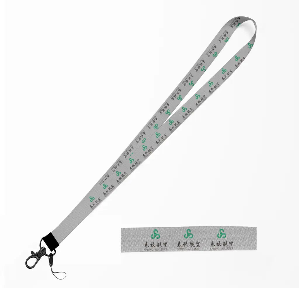 Spring Airlines lanyard - light gray