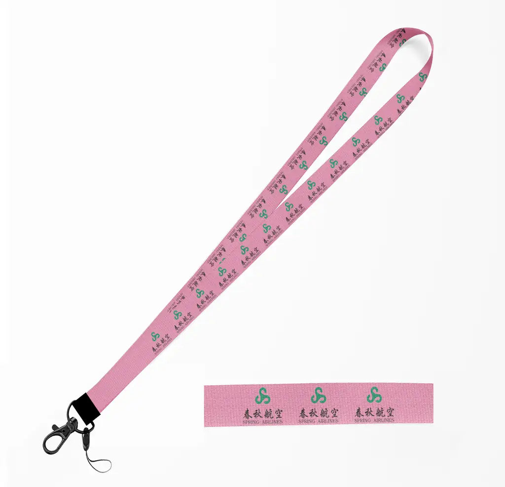 Spring Airlines lanyard - pink