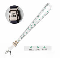 Thumbnail for Spring Airlines seat belt lanyard - white