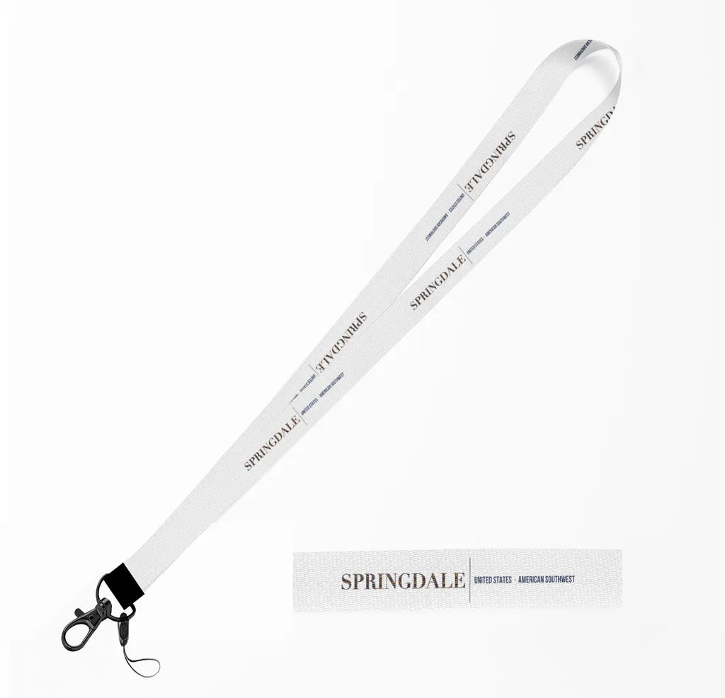 Springdale City Series lanyard - white