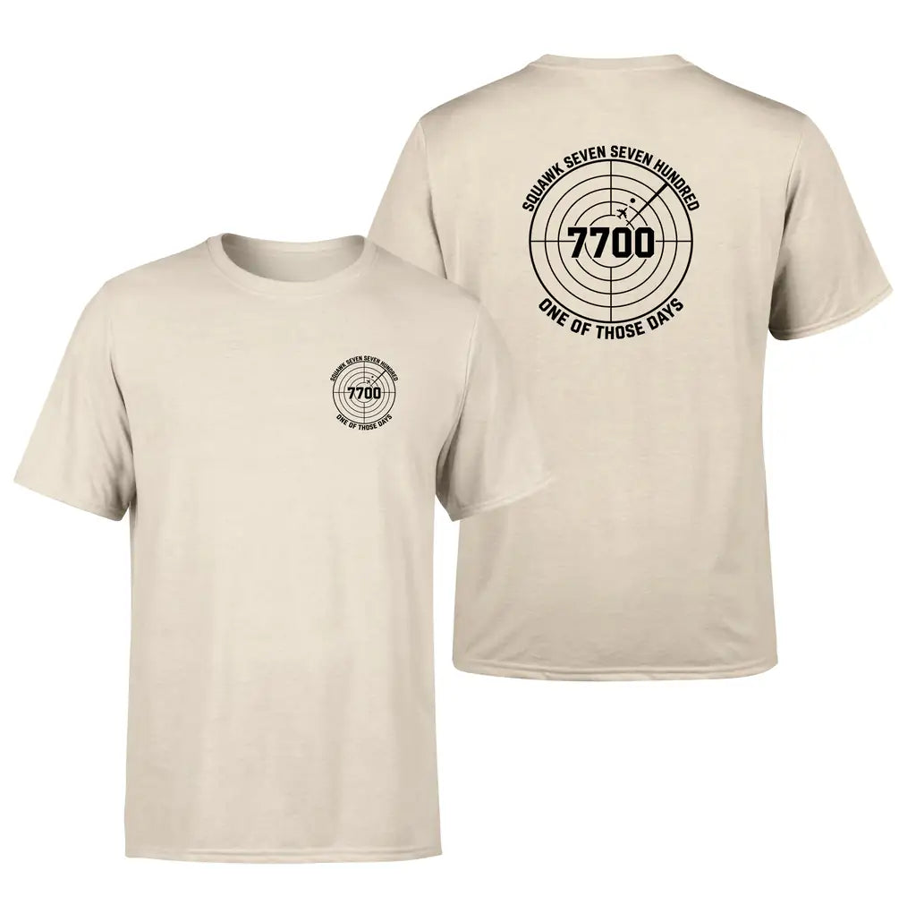 Squawk 7700 design on beige double side