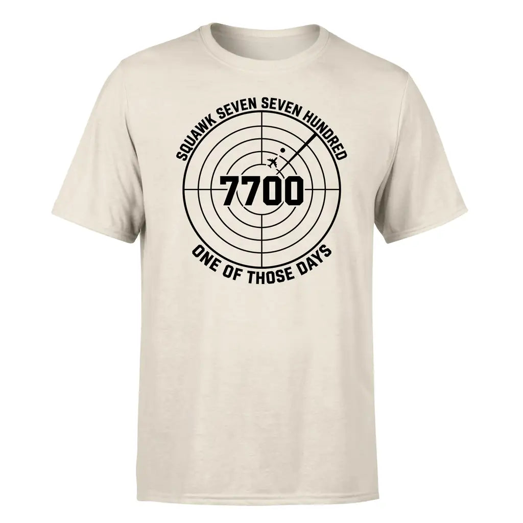 Squawk 7700 design on beige single side