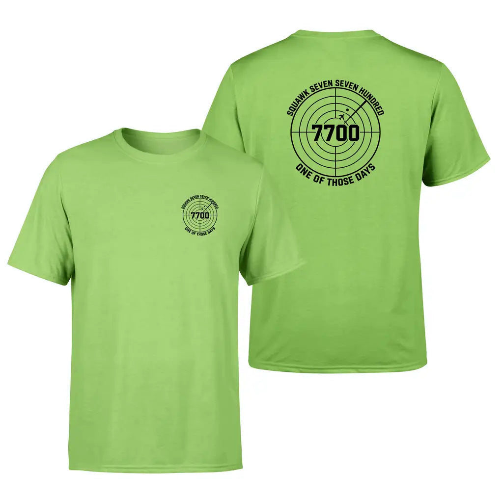 Squawk 7700 design on light green double side