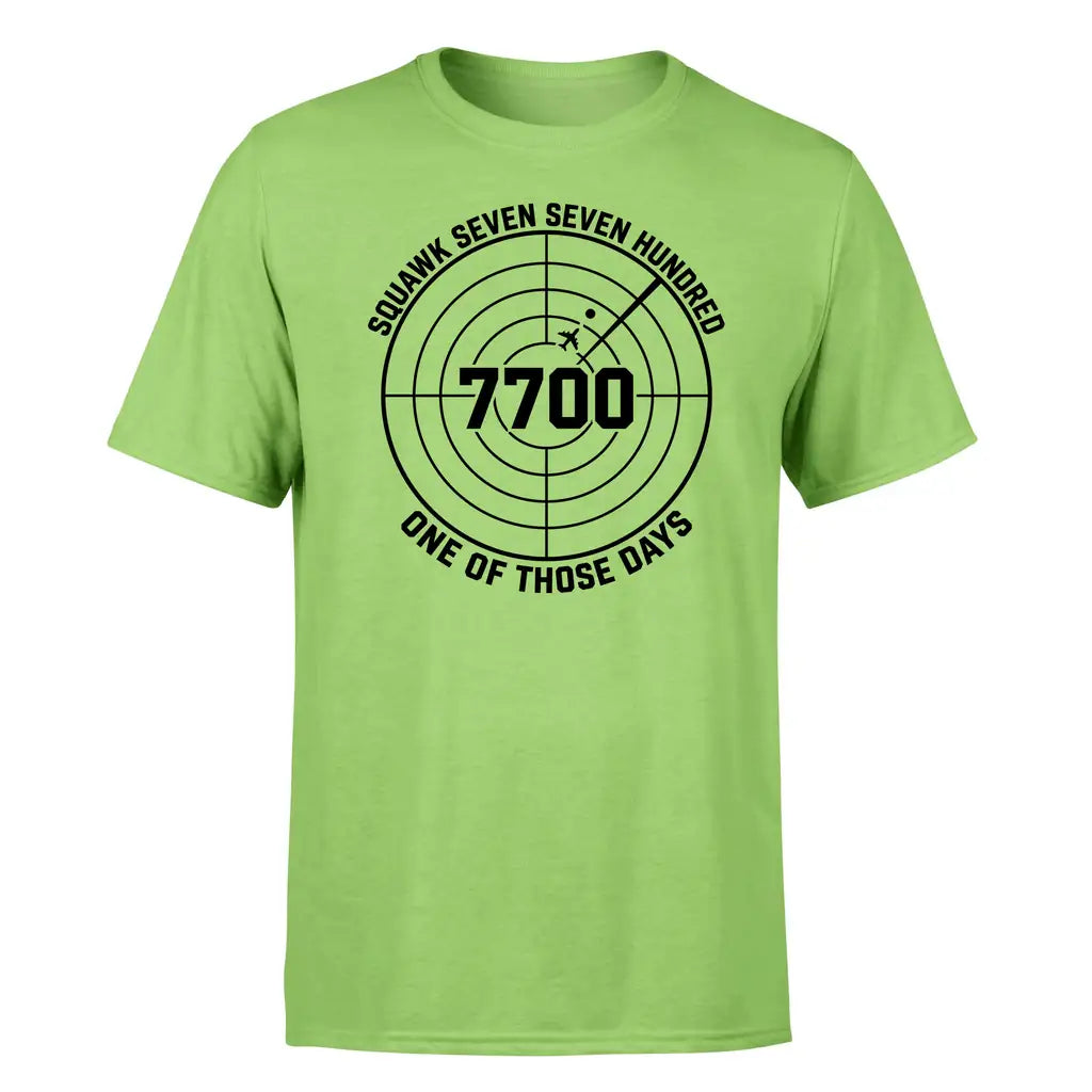 Squawk 7700 design on light green single side