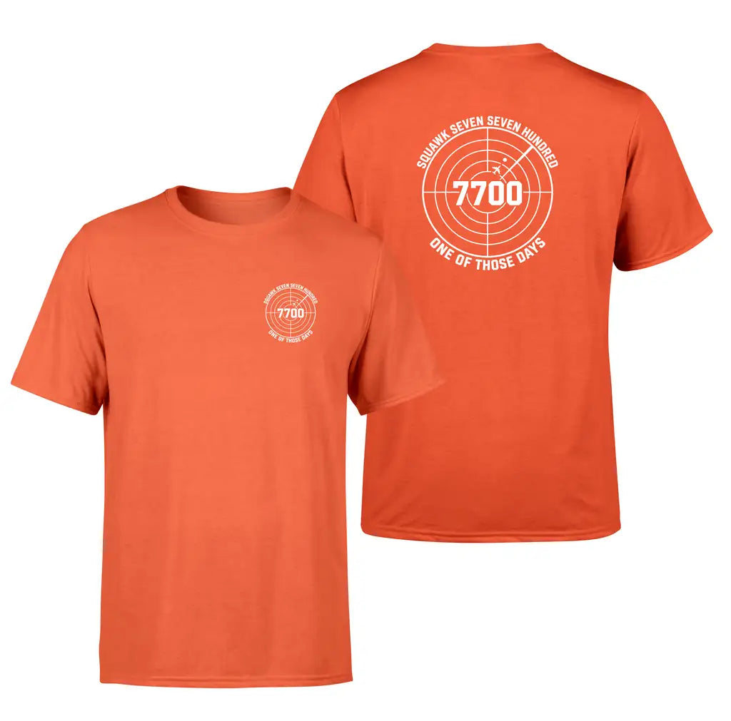 Squawk 7700 design on orange double side