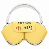 Thumbnail for Sri Guru Ram Dass Jee International Airport Amritsar (ATQ) AirPods Max Cases - Yellow + Name