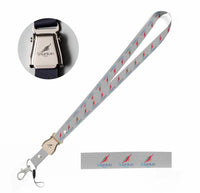 Thumbnail for Sri Lankan Airlines seat belt lanyard - light gray