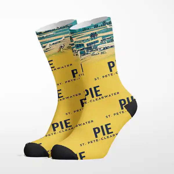 St. Pete–Clearwater International Airport (PIE) - Socks - Yellow