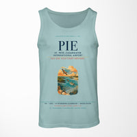 Thumbnail for St. Pete–Clearwater International Airport (PIE) design on light green tank top
