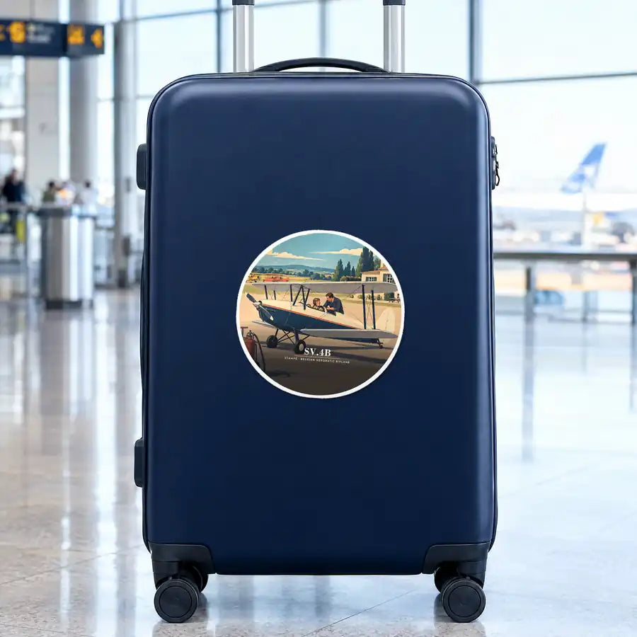 Stampe SV.4B - 3D - Circle Sticker - Suitcase