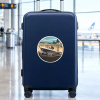 Thumbnail for Stampe SV.4B - 3D + Name - Circle Sticker - Suitcase