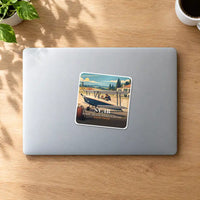 Thumbnail for Stampe SV.4B - 3D + Name - Square Sticker - MacBook