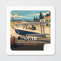 Thumbnail for Stampe SV.4B - 3D + Name - Square Sticker - Peel