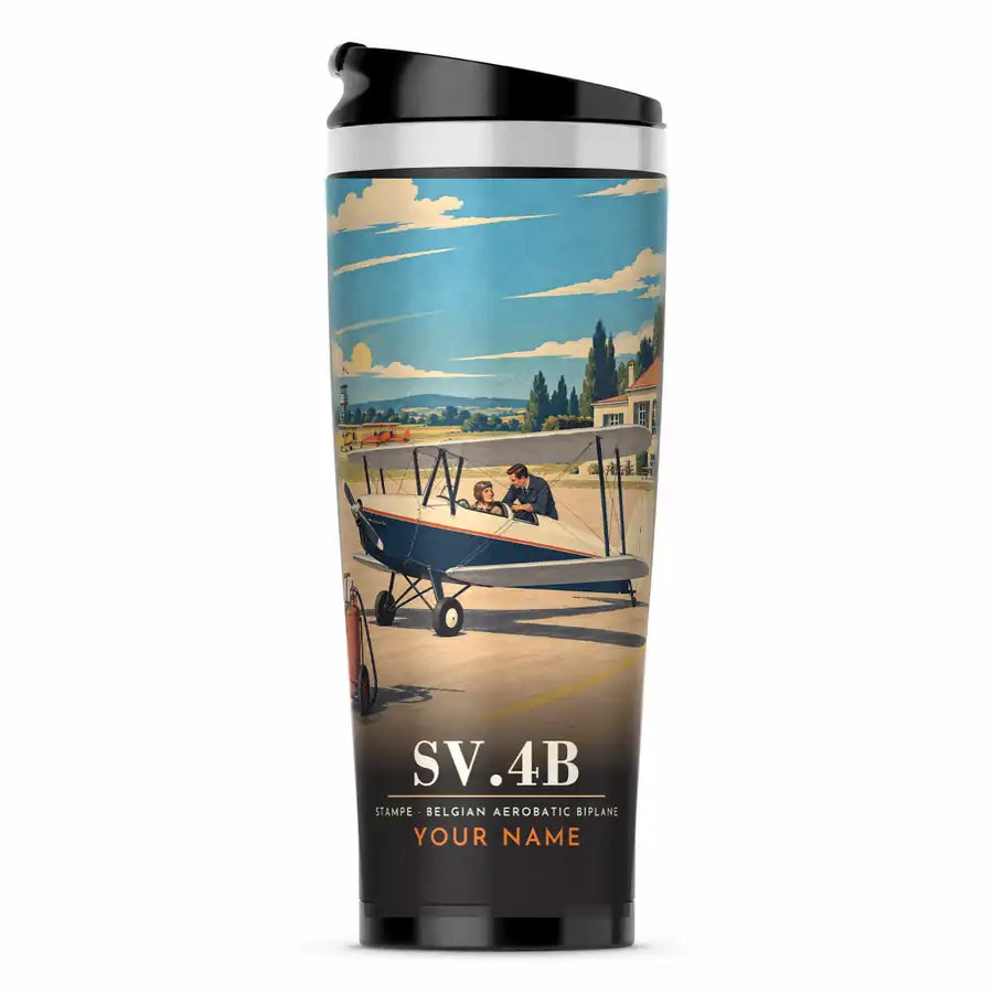 Stampe SV.4B - 3D + Name - Stainless Steel (No Holder) - Full Print