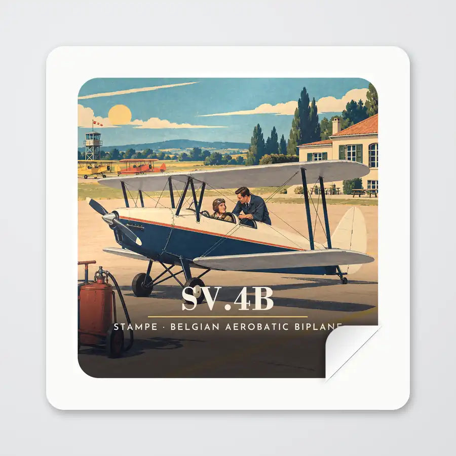 Stampe SV.4B - 3D - Square Sticker - Peel
