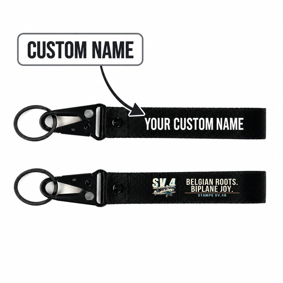 Stampe SV.4B Hawk-Shaped Key Chains - Black - Cartoon - Personalized