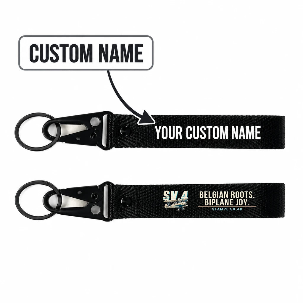 Stampe SV.4B Hawk-Shaped Key Chains - Black - Cartoon - Personalized