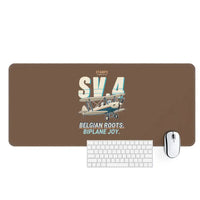 Thumbnail for Stampe SV.4B - Cartoon - Desk Mat - Brown