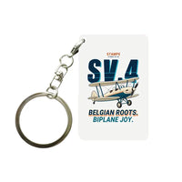 Thumbnail for Stampe SV.4B - Cartoon - Key Chain - White