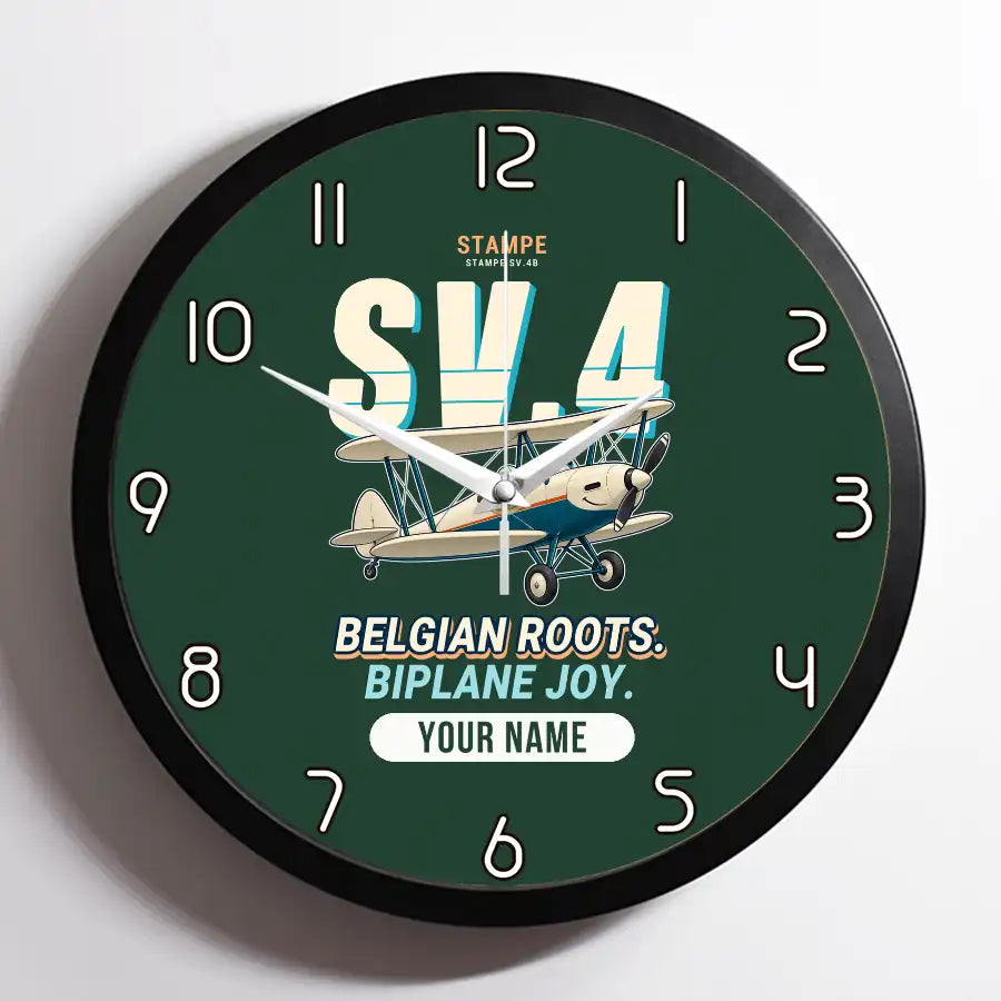 Stampe SV.4B - Cartoon + Name - Framed - Dark Green