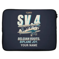 Thumbnail for Stampe SV.4B - Cartoon + Name - Laptop Sleeve