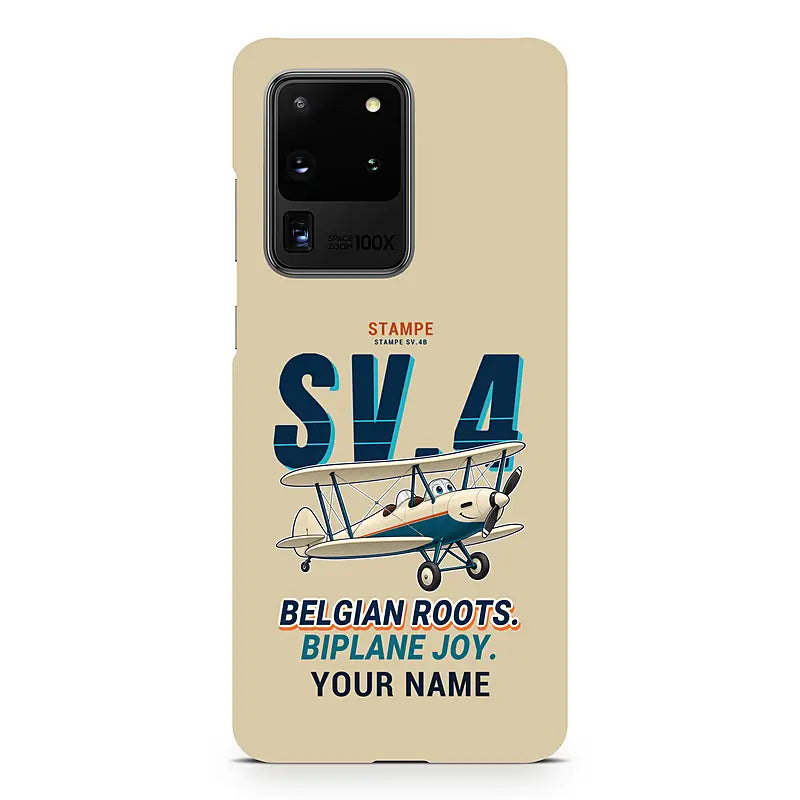 Stampe SV.4B - Cartoon + Name - Samsung Case - Beige