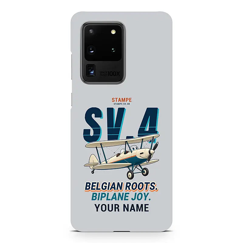 Stampe SV.4B - Cartoon + Name - Samsung Case - Light Gray
