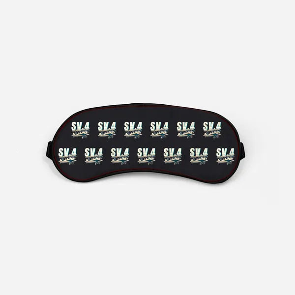 Stampe SV.4B - Cartoon Pattern - Sleep Mask - Black