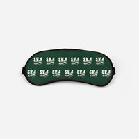 Thumbnail for Stampe SV.4B - Cartoon Pattern - Sleep Mask - Dark Green