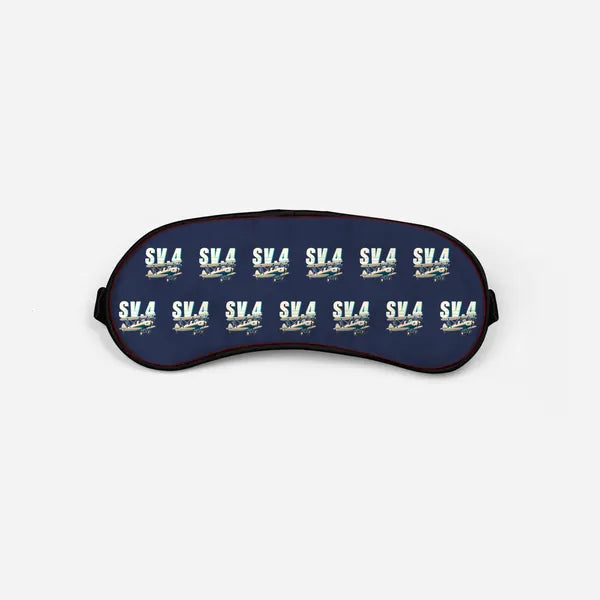 Stampe SV.4B - Cartoon Pattern - Sleep Mask - Navy Blue