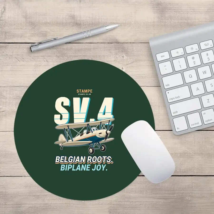 Stampe SV.4B - Cartoon - Round Mouse Pad - Dark Green