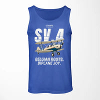 Thumbnail for Stampe SV.4B - Cartoon - Tank Top - Blue