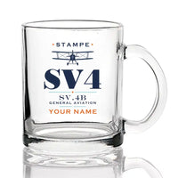 Thumbnail for Stampe SV.4B - Heritage + Name - Coffee & Tea Glass