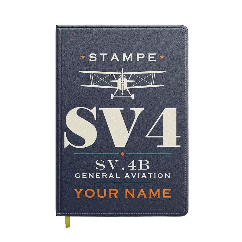 Stampe SV.4B - Heritage + Name - Notebook - Navy Blue