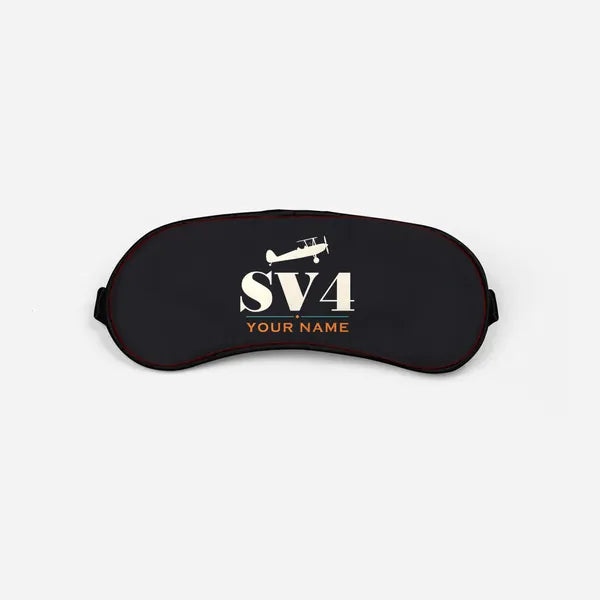 Stampe SV.4B - Heritage + Name - Sleep Mask - Black