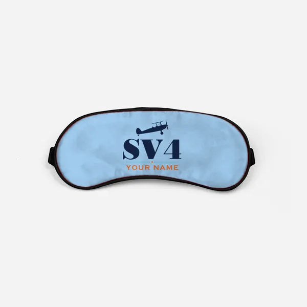 Stampe SV.4B - Heritage + Name - Sleep Mask - Light Blue